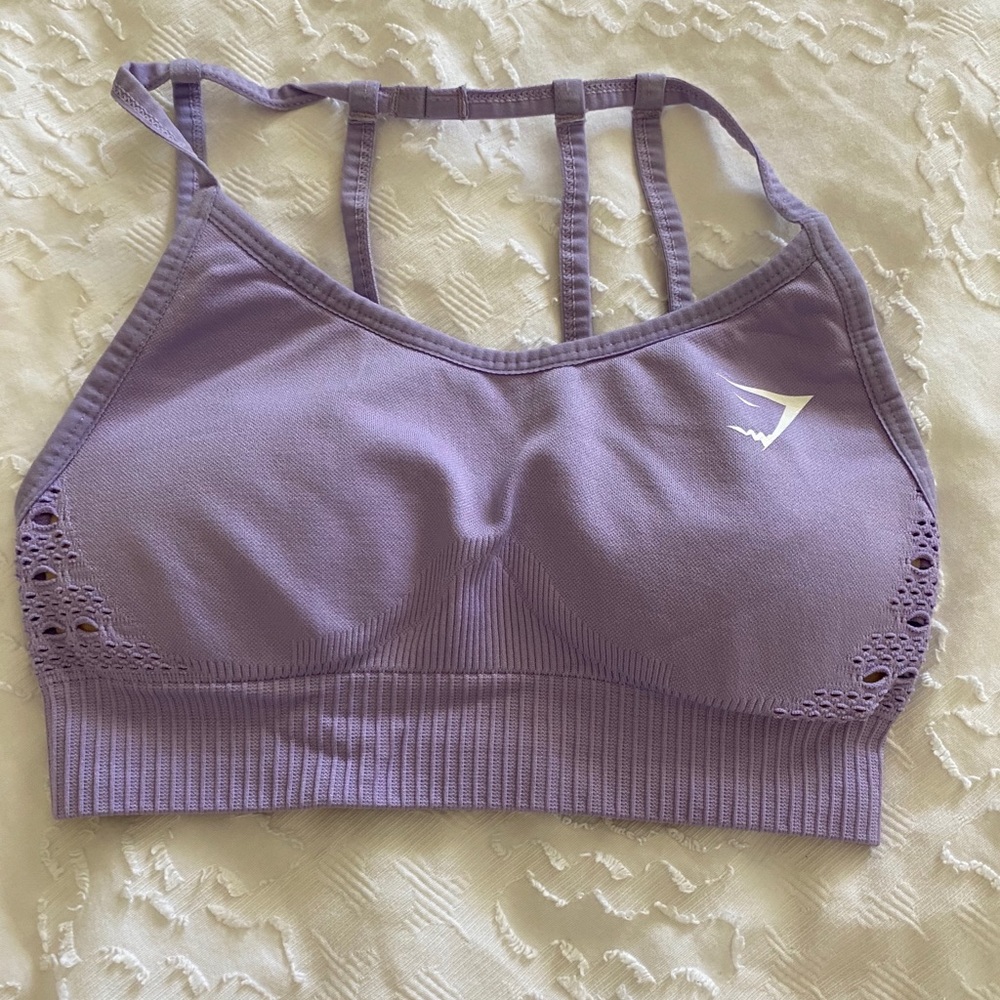 Gymshark Purple Sportsbra XS